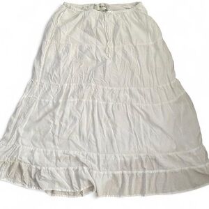 hollister | white mixi skirt